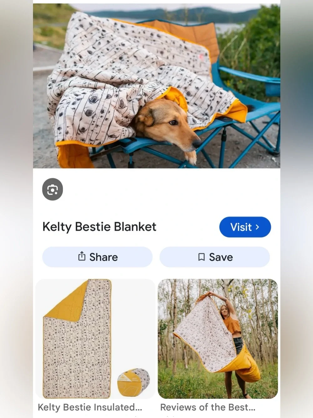 Kelty bestie blanket camping picnic sunflower color/ aspen cloudloft NEW NWT